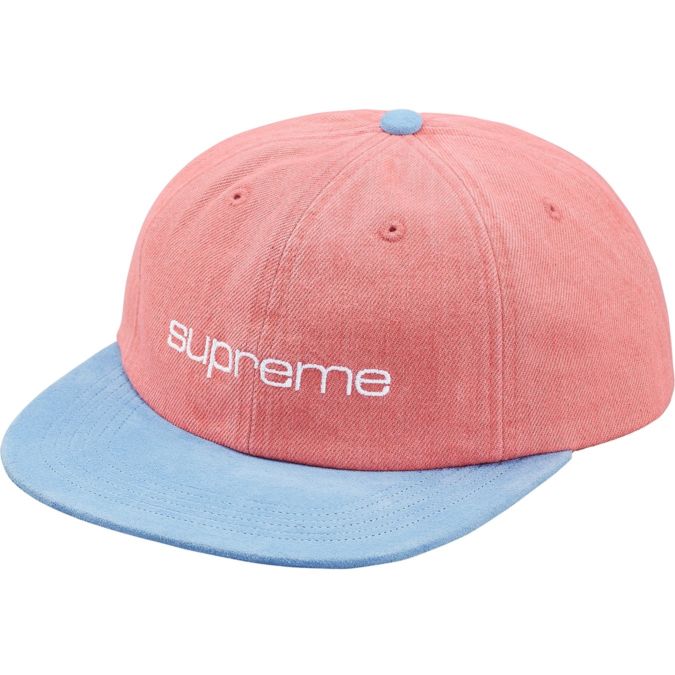 Denim Suede Compact Logo 6-Panel view 3